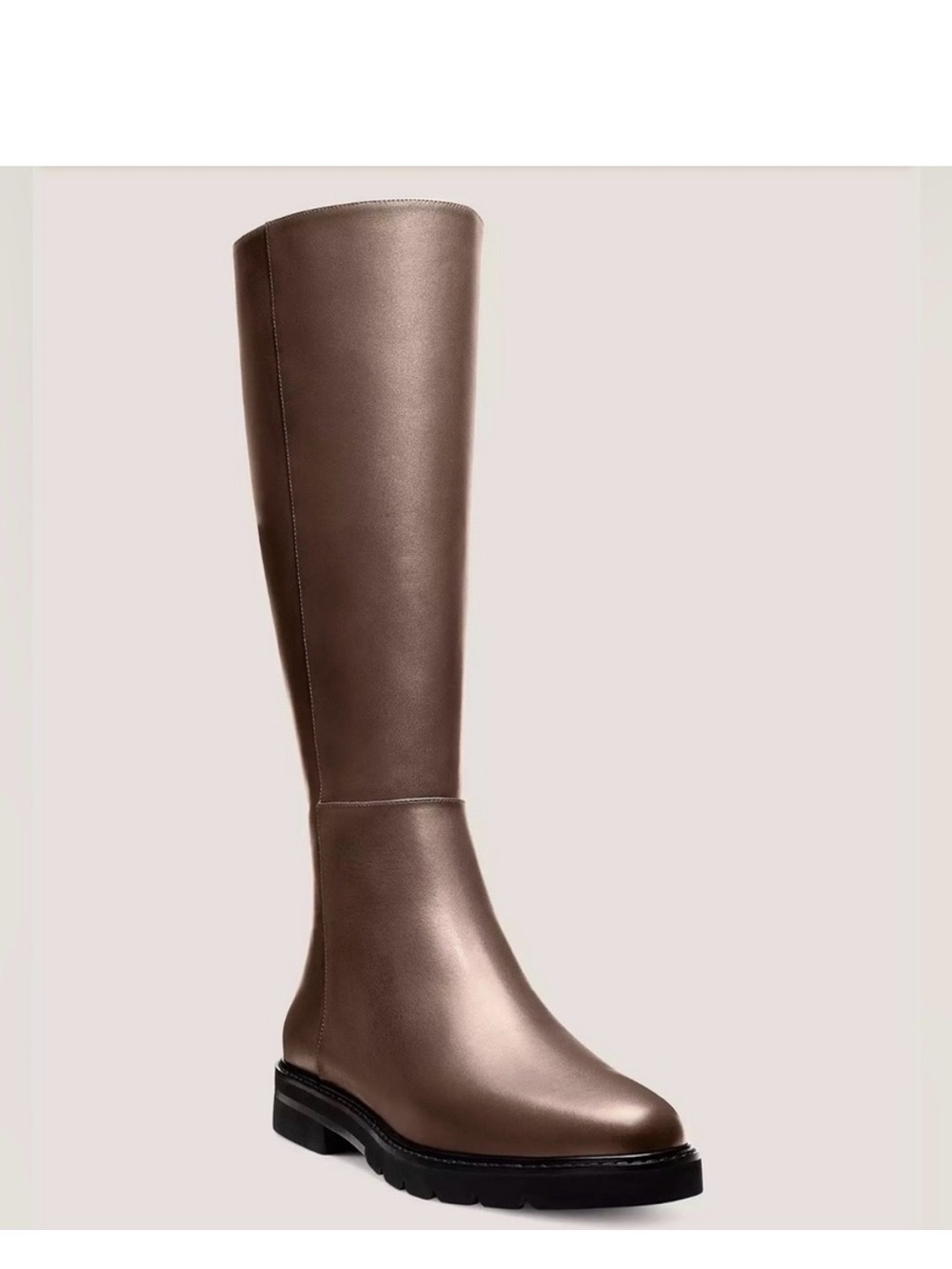 Stuart Weitzman Tall Leather Over-the-Knee Boots in Chocolate Brown